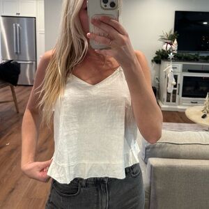 Aerie Linen Blend Tank NWT